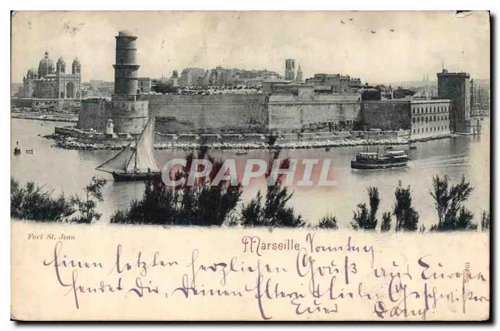 Fort Saint-Jean — Marseille — editor desconhecido, número de série não visível - Frente