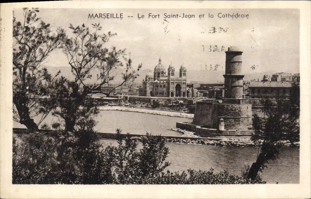 Marseille — Fort Saint-Jean und die Kathedrale - Vorderseite