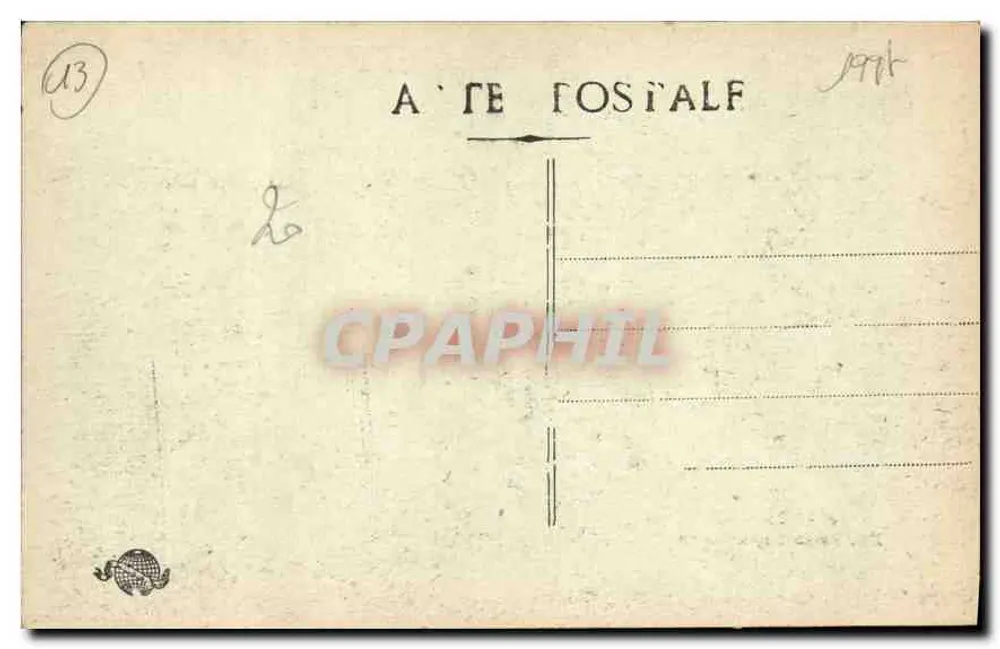 Marseille — Rue de la République com o cinema Matographe — editor desconhecido - Verso