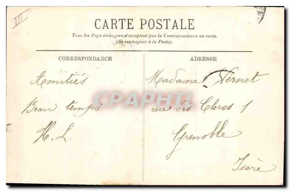 Marseille — O Prado — LL. - Verso