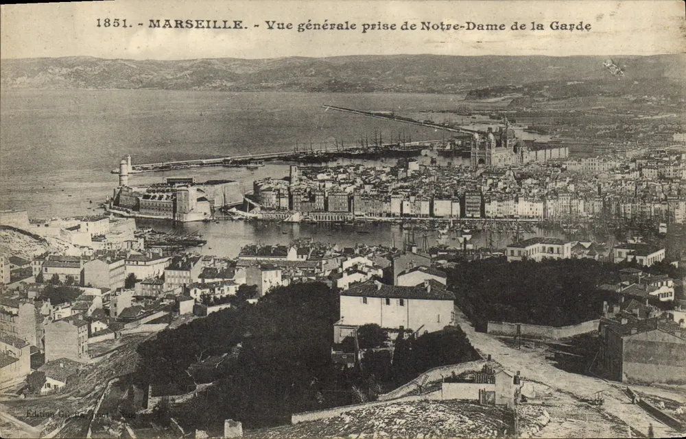 Marseille — Allgemeiner Blick von Notre-Dame de la Garde — Edition Guérin, n° 308 - Vorderseite