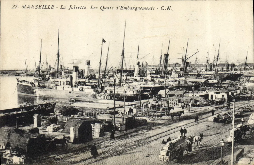 Marseille - La Joliette. Die Anlegestellen - C.N. - Vorderseite