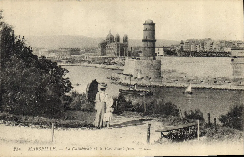 Marseille — Die Kathedrale und das Fort Saint-Jean — LL. — Nr. 234 - Vorderseite