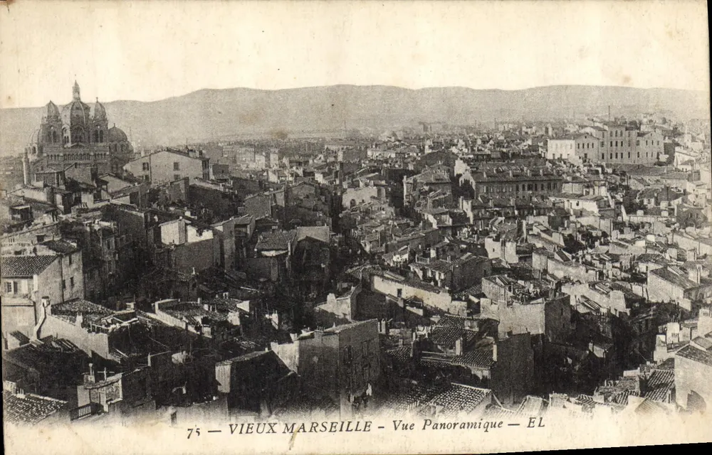 Altes Marseille — Panoramablick — EL - Vorderseite