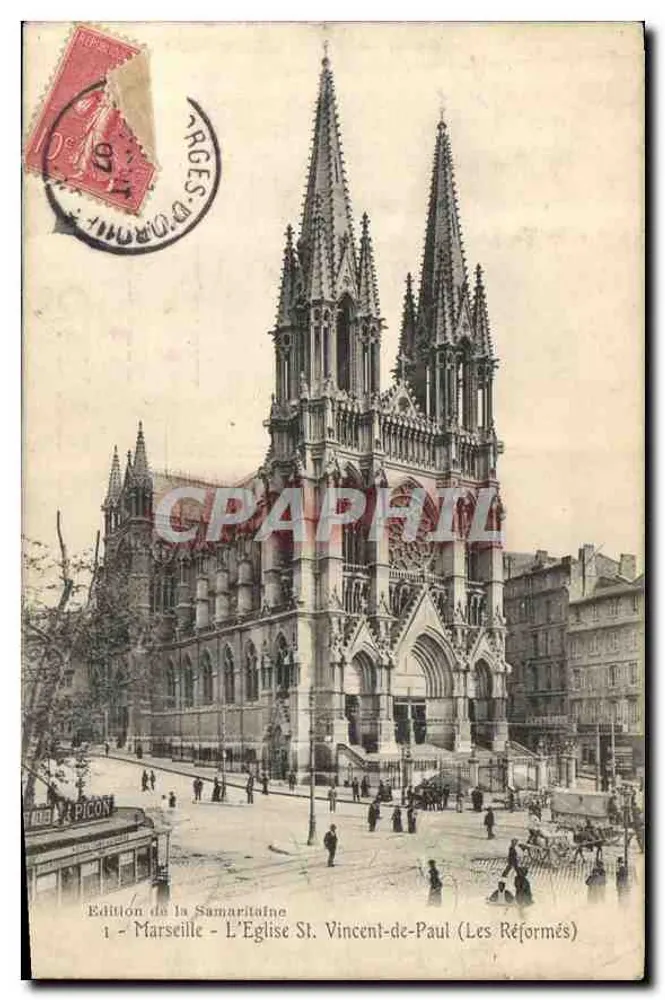 Marseille - Die Kirche St. Vincent-de-Paul (Die Reformierten) — Edition Samaritaine, n°1 - Vorderseite