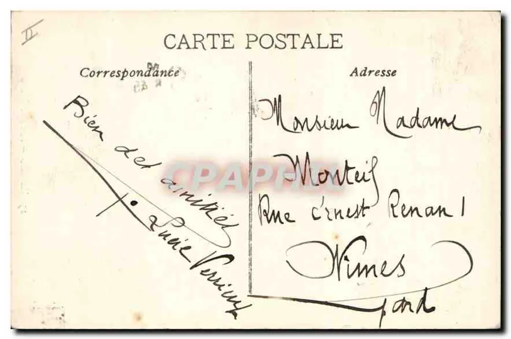 Marselha — Fonte Cántini — Editor desconhecido, n° 23 - Verso