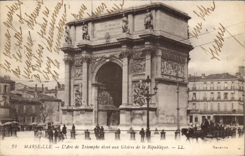 MARSEILLE — Der Triumphbogen für die Ehren der Republik — LL. — S. LELIUTA - Vorderseite