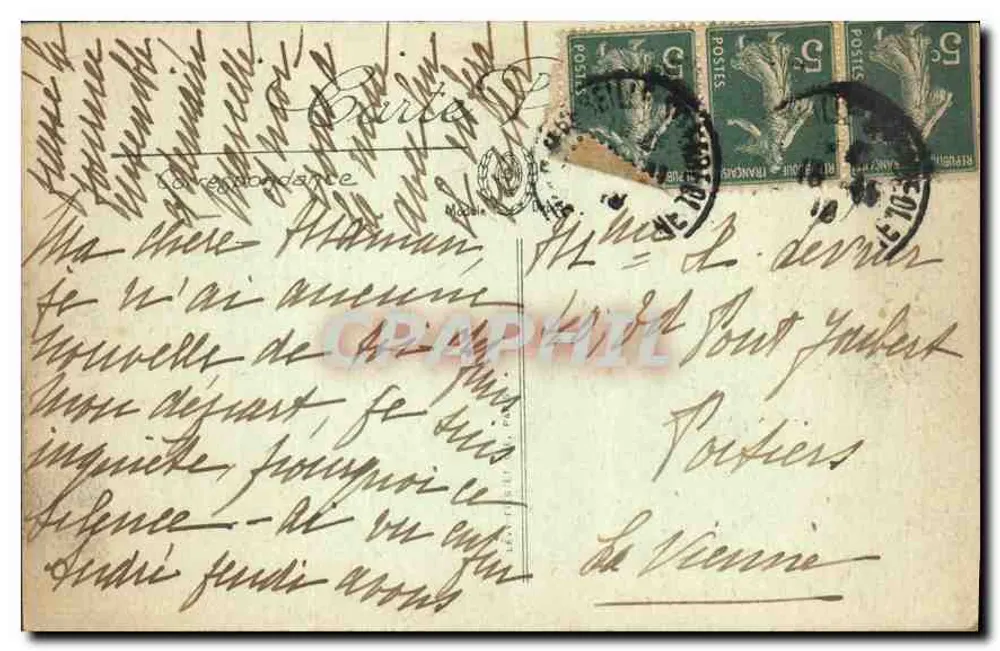 MARSEILLE — Der Triumphbogen für die Ehren der Republik — LL. — S. LELIUTA - Rückseite