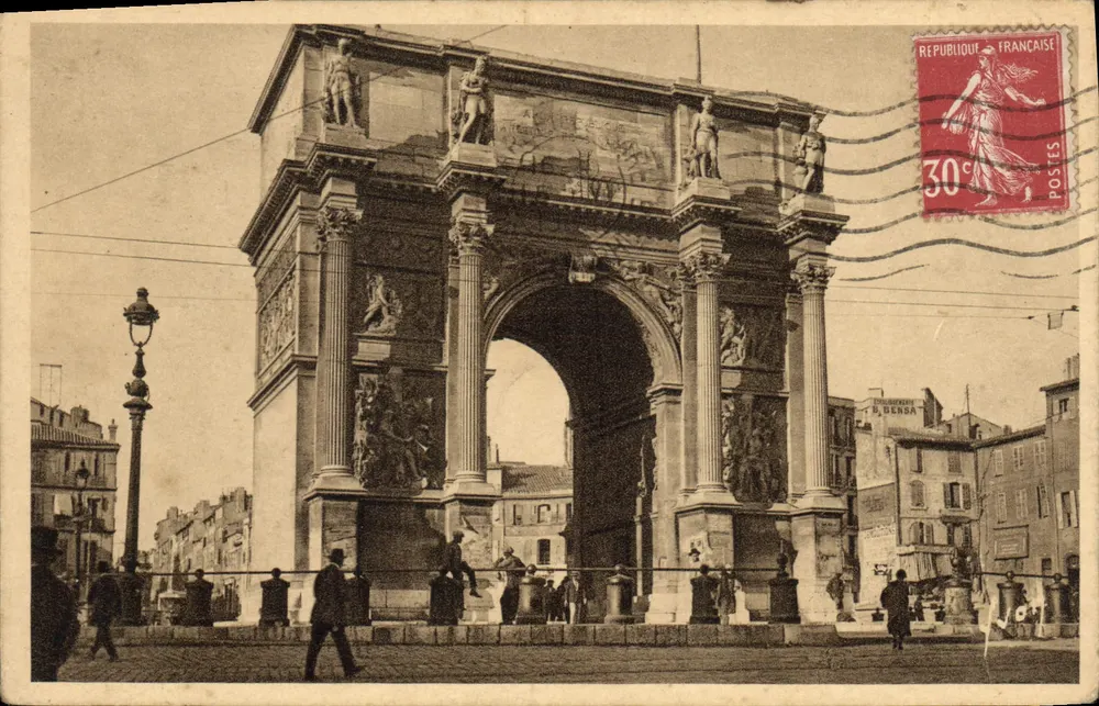 Die Porte d'Aix — Marseille (Bouches-du-Rhône) — Les Éditions d'Art Yvon, Paris - Vorderseite