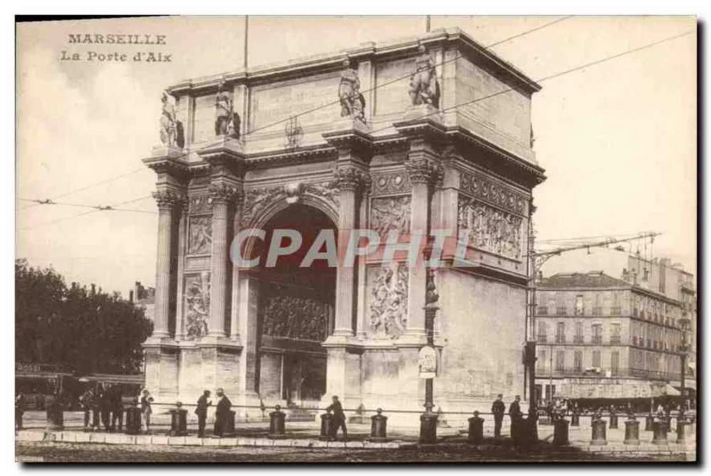 Marseille — A Porta de Aix — editor não identificado - Frente