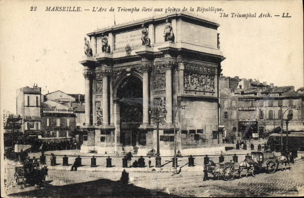 Marseille — Der Triumphbogen für die Ehren der Republik — Éd. Asconceours — LL. - Vorderseite