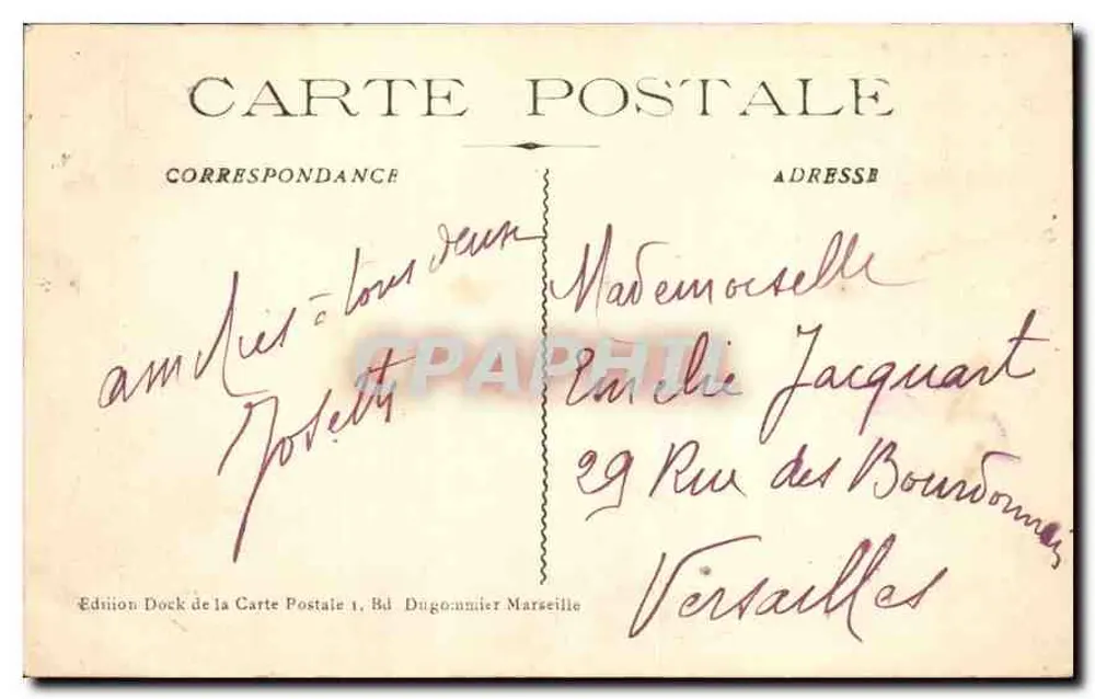 Marseille - A Catedral — edição Dock de la Carte Postale, n°14 - Verso