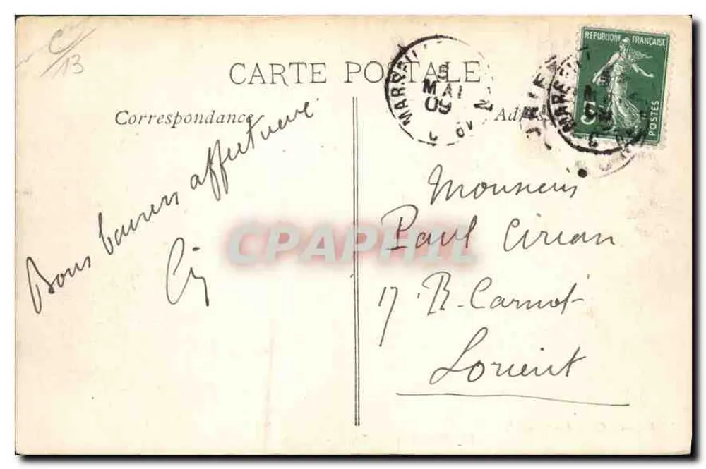Marseille — A Catedral — Magasin Général, n°16 - Verso
