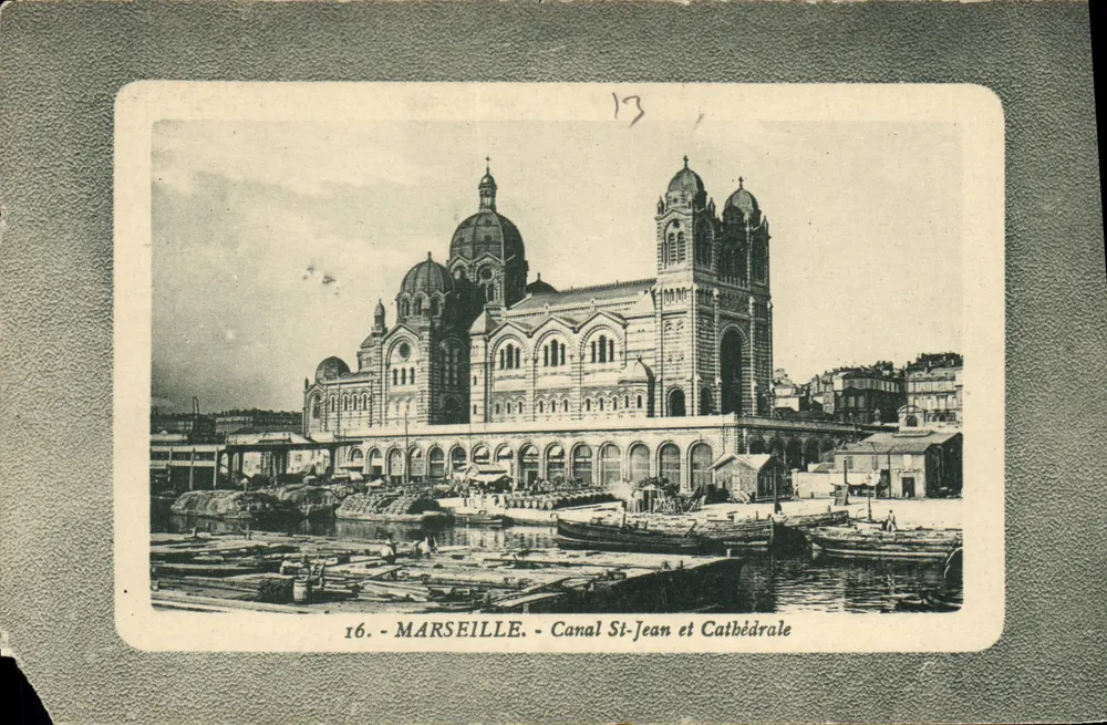 Marseille - Kanal Saint-Jean und Kathedrale — Verleger: Costa, Marseille, Nr. 16 - Vorderseite