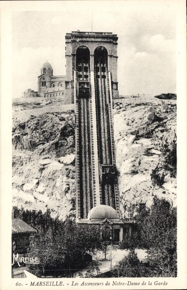 Marseille - Les Ascenseurs de Notre-Dame de la Garde - Mireille, n°60 - Vorderseite