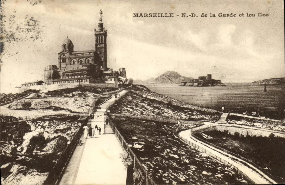 Marseille - Notre-Dame de la Garde und die Inseln — Verleger unbekannt, Seriennummer nicht sichtbar - Vorderseite
