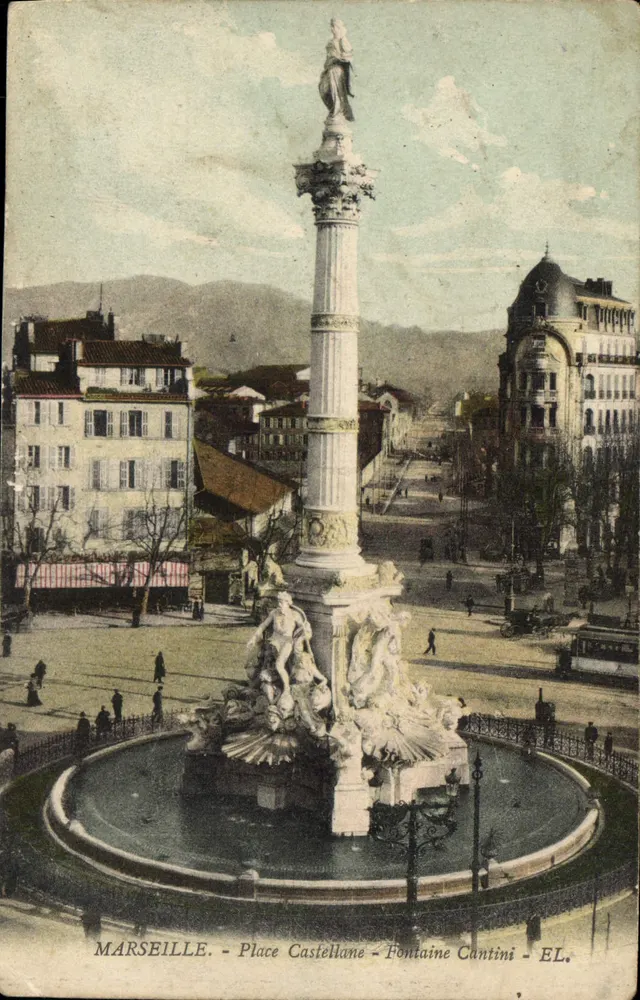 Marseille - Place Castellane - Fontaine Cantini - EL. - Vorderseite