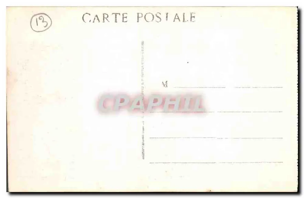 Marseille - A Fontaine Cantini - PB. - Verso