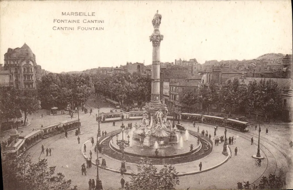 Marseille — Fontaine Cantini — editor desconhecido, número de série não visível - Frente