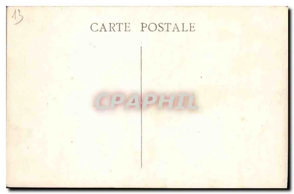 Marseille — Fontaine Cantini — editor desconhecido, número de série não visível - Verso