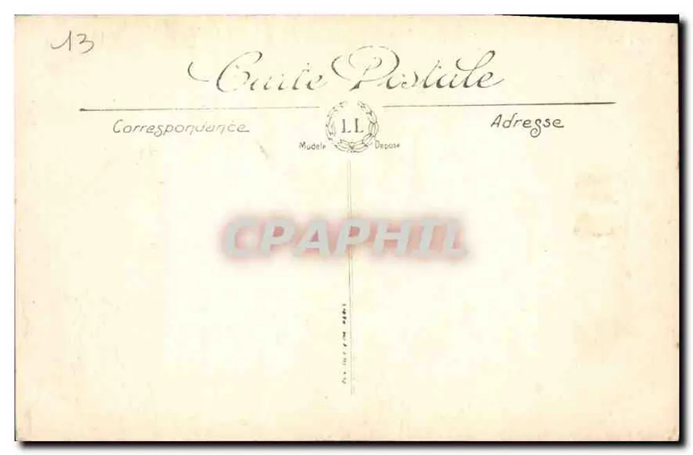 Marseille - Fontaine Cantini und Avenue du Prado — Verlag L.L. Nr. 318 - Rückseite