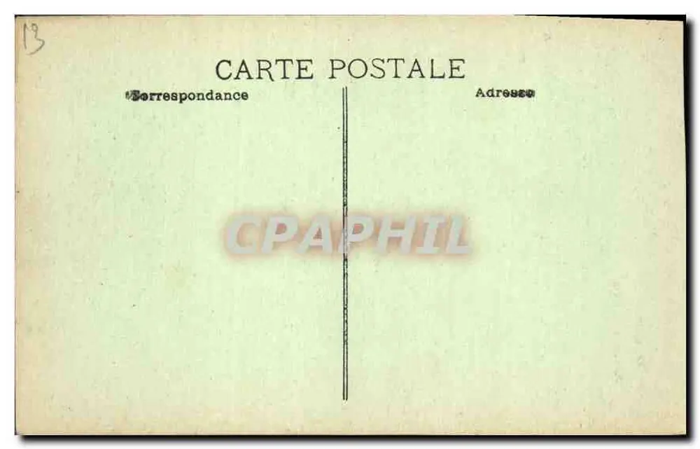 Marseille. Fontaine Cantini — vista da praça com coluna e estátuas — editor não visível - Verso