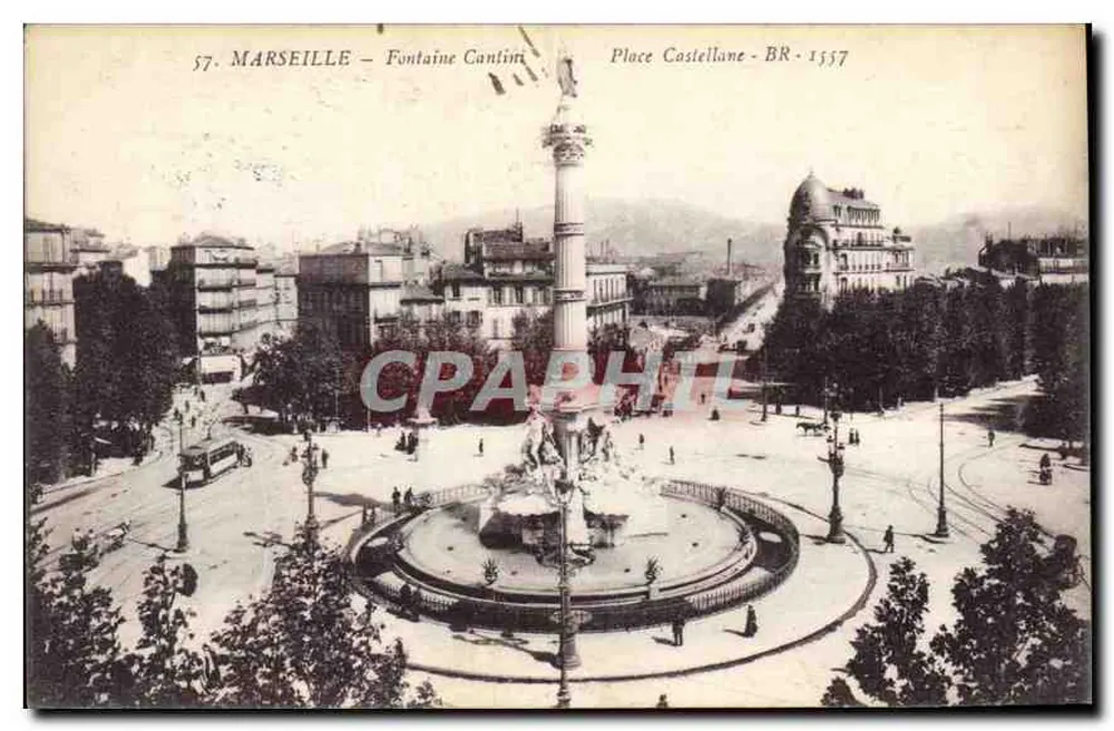 Marseille — Fontaine Cantini — Place Castellane — BR - 1557 - Vorderseite