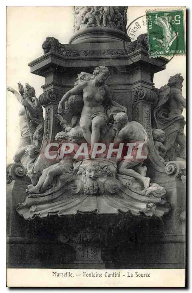 Marseille — Fontaine Cantini - A Fonte — Editora não visível - Frente