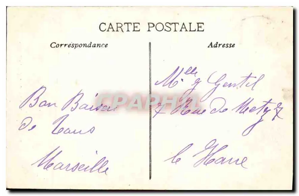 Marseille — Fontaine Cantini - A Fonte — Editora não visível - Verso