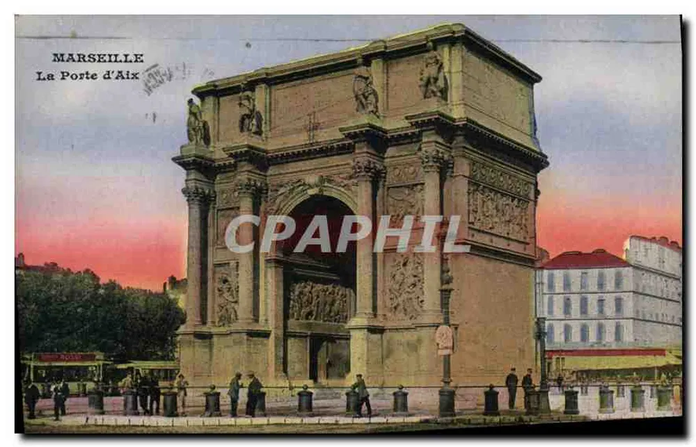 Marseille — A Porta de Aix — editor desconhecido, número de série não visível - Frente