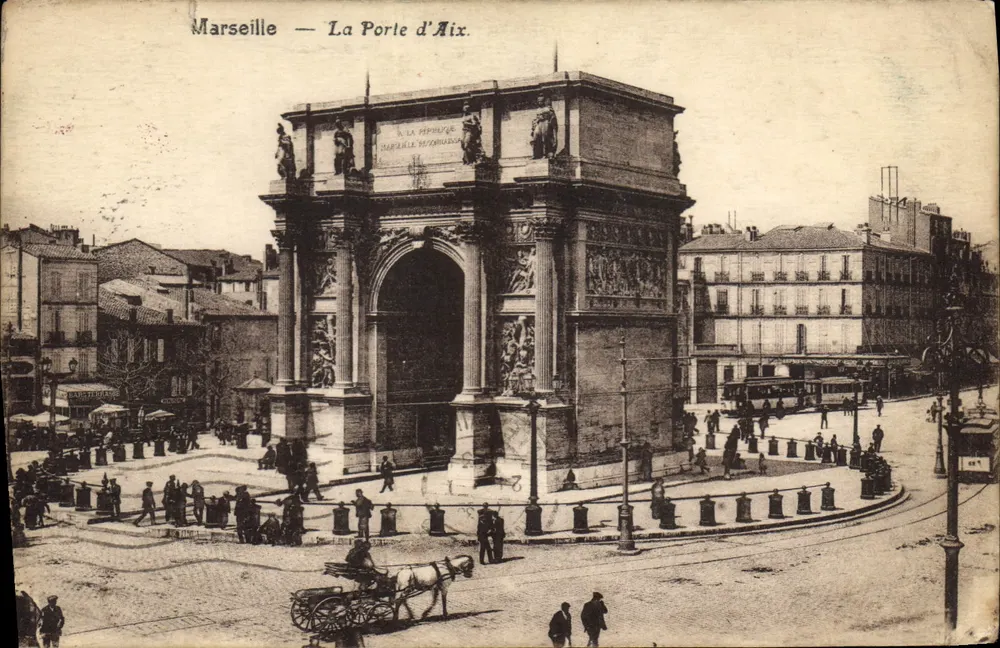 Marselha — A Porta de Aix. — Editor: 'Marselha — A Porta de Aix.' - Frente