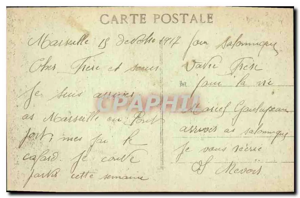 Marseille - Nossa Senhora da Guarda — E.L. - Verso