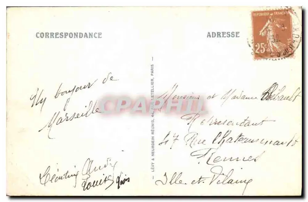 Marseille - Le Bassin de la Joliette — LL, n°78 - Rückseite