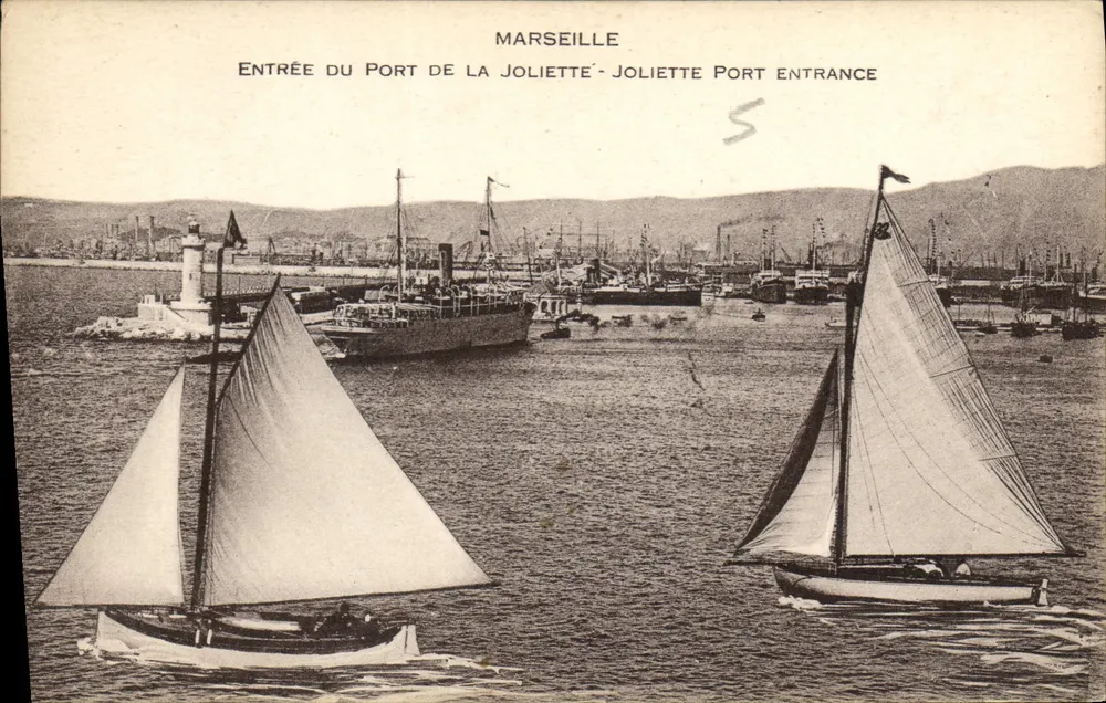 Marseille — Eingang zum Hafen La Joliette — unbekannter Verleger - Vorderseite
