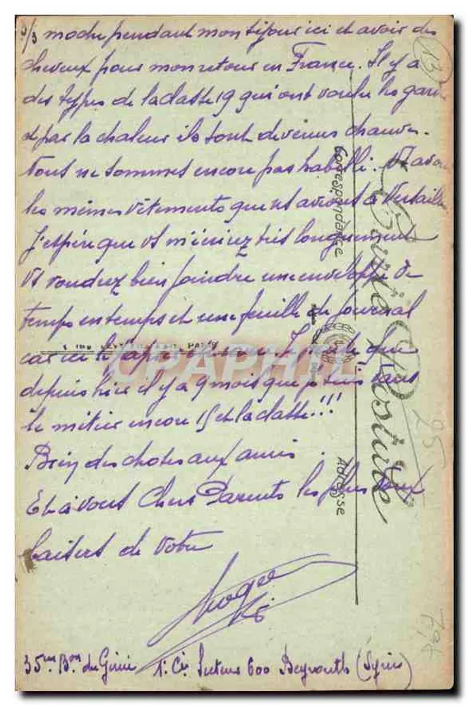 Marselha — Um canto da Corniche — B. de R. n° 167 - Verso