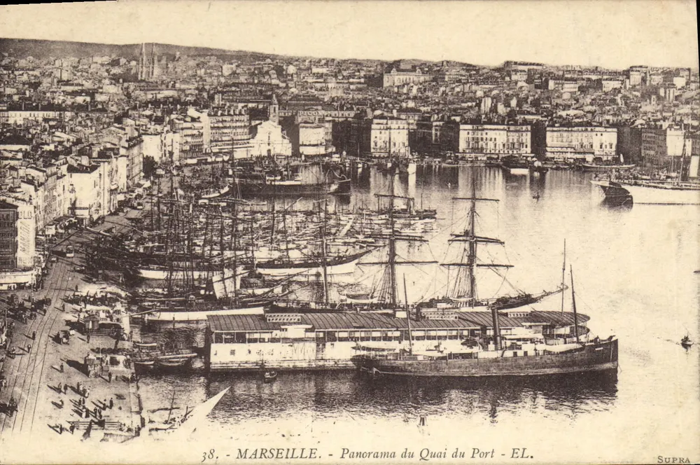 Marseille - Panorama des Hafens - EL. - Supra - Nr. 38 - Vorderseite