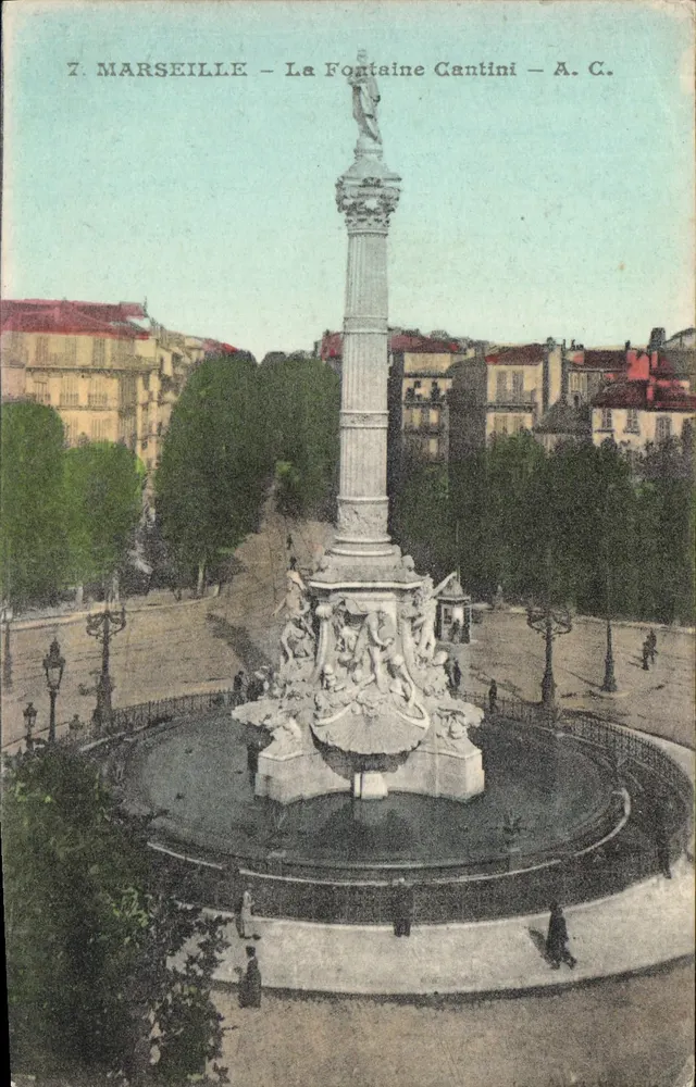 Marselha — A Fonte Cantini — A. C. - Frente