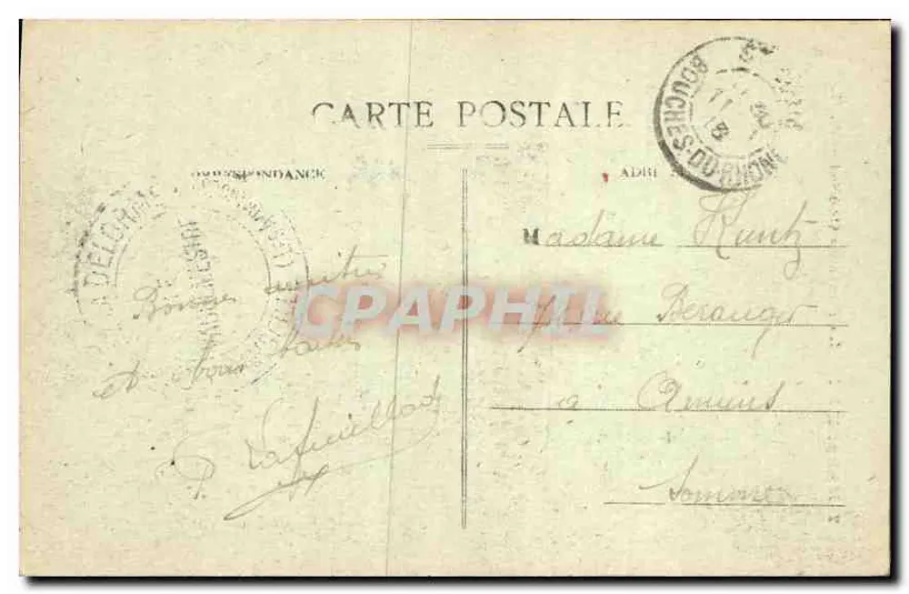 Marselha — A Fonte Cantini — A. C. - Verso