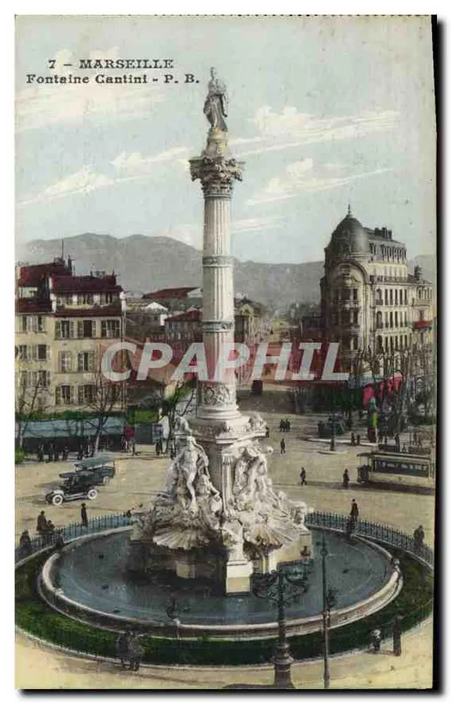 Marseille — Fontaine Cantini — P. B. - Voorkant