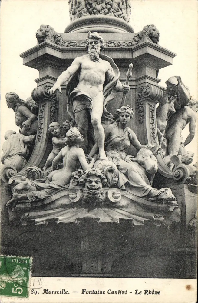 Marseille — Fontaine Cantini — De Rhône - Voorkant