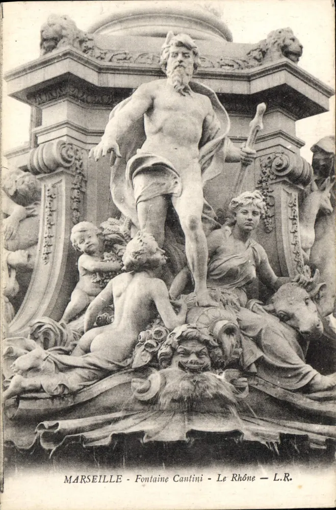 Marselha - Fontaine Cantini - O Rio Rhône — L.R. - Frente