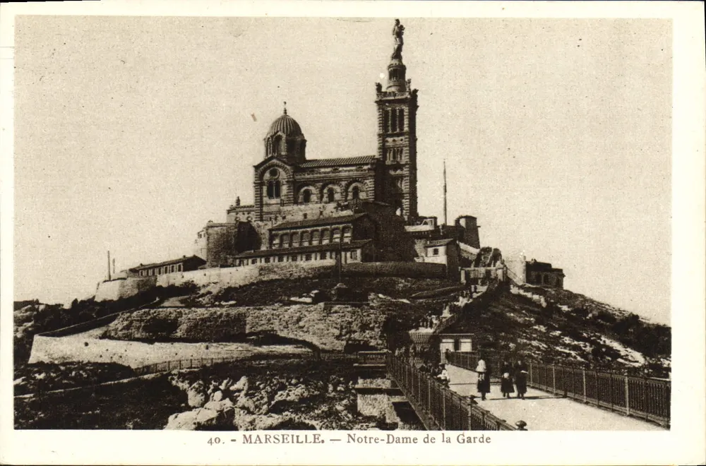 Marselha — Nossa Senhora da Guarda — Edição La Cigogne, série 40 - Frente