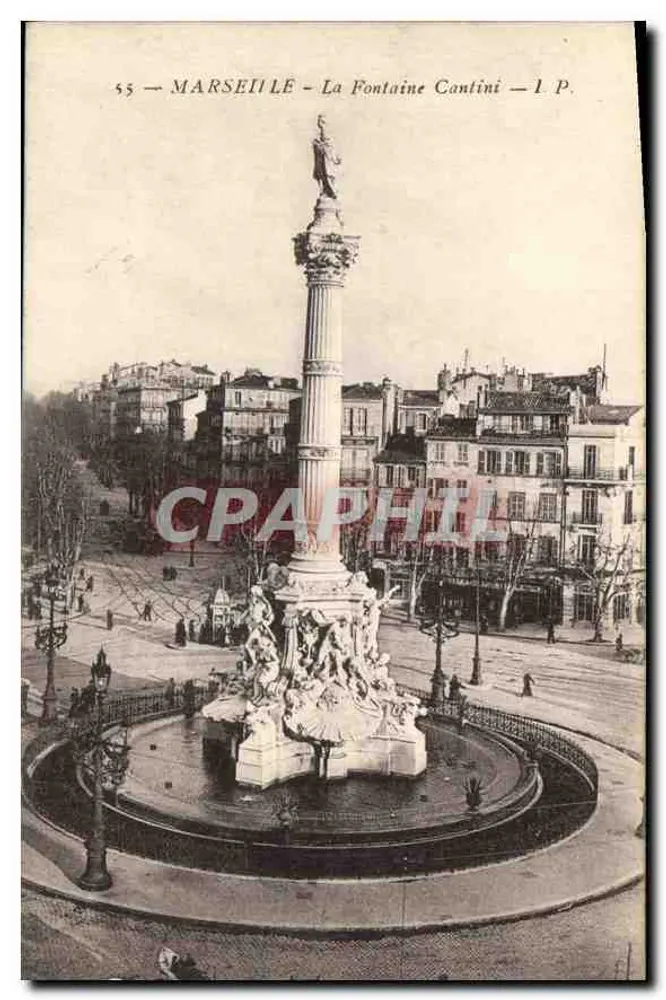 Marsiglia — La Fontaine Cantini — editore L.P. - Recto