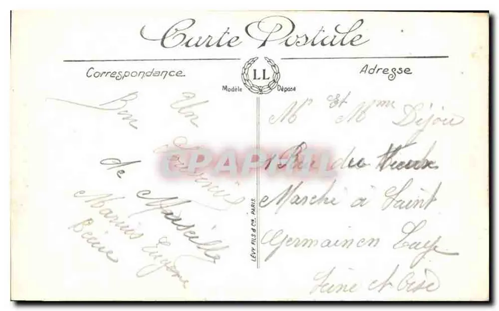 Marseille — Nossa Senhora da Guarda — LL - Verso