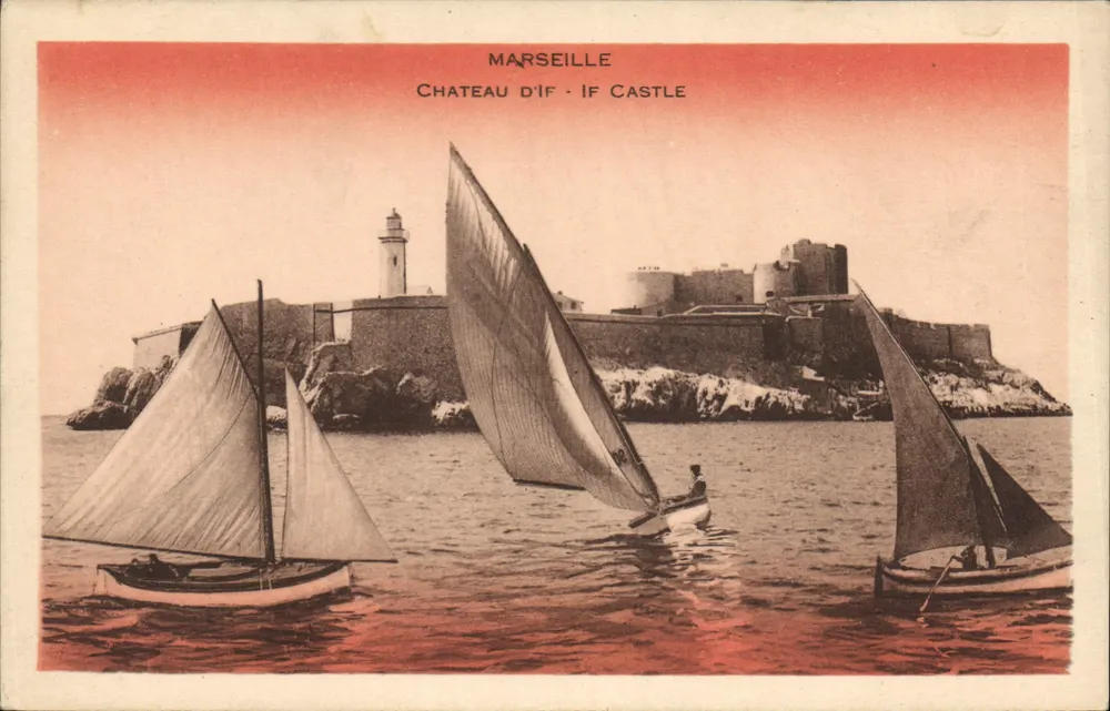 Marseille — Castelo de If — If Castle — editor não identificado, número de série não visível - Frente