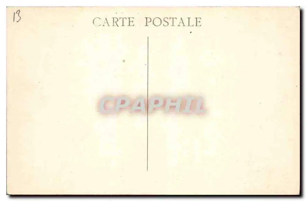 Marseille — Castelo de If — If Castle — editor não identificado, número de série não visível - Verso