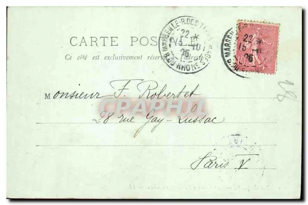 O Castelo de If — Os Cachots — Marselha — LL n°141 - Verso