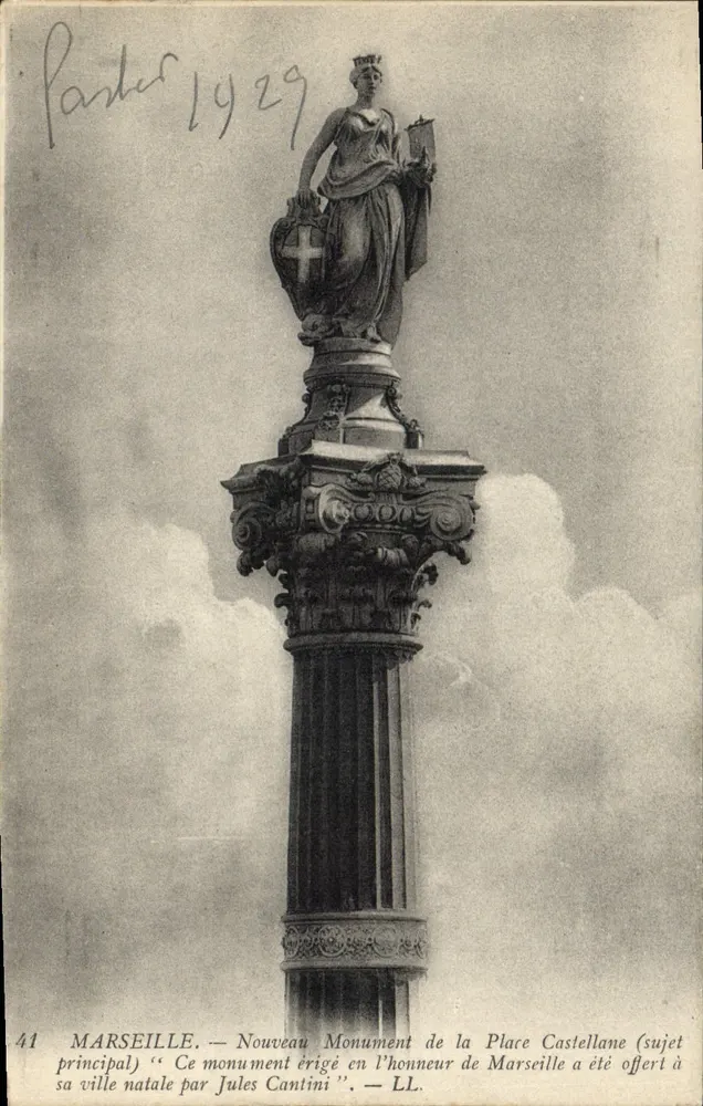 MARSEILLE — Neues Denkmal der Place Castellane (Hauptmotiv) — LL - Vorderseite