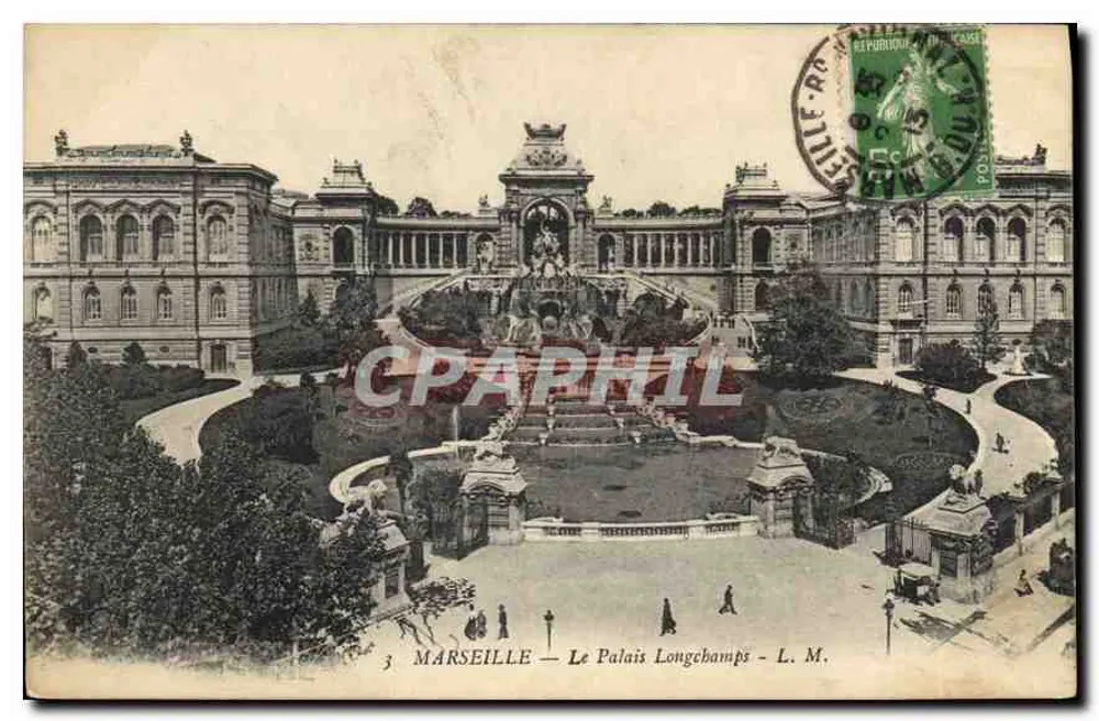 Marseille — O Palácio Longchamps — L. M. - Frente