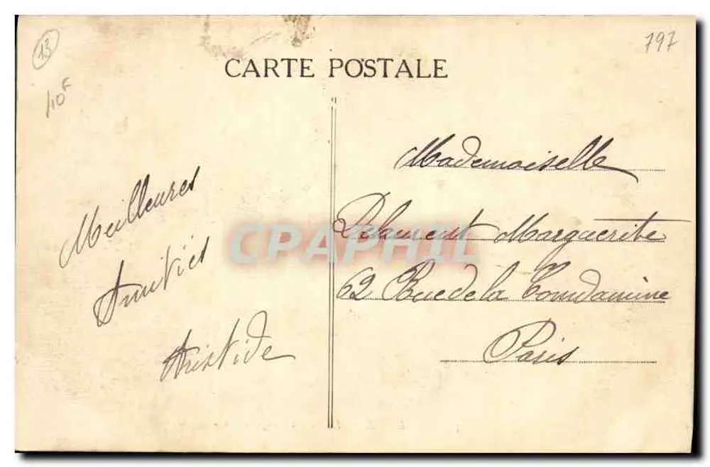 Marseille — O Palácio Longchamps — L. M. - Verso
